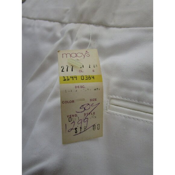 VINTAGE RHM Classic Shorts 36 Golf Chino Khakis 80s 90s Macys Mini NEW - Picture 7 of 9